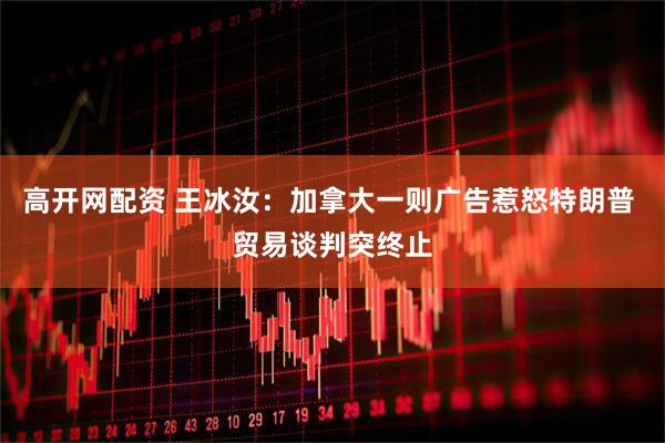 高开网配资 王冰汝：加拿大一则广告惹怒特朗普 贸易谈判突终止