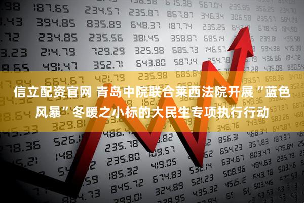 信立配资官网 青岛中院联合莱西法院开展“蓝色风暴”冬暖之小标的大民生专项执行行动